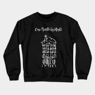 Casa Batllo by Night in onedraw Crewneck Sweatshirt